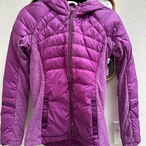 Lululemon Purple Quilted Hooded Jacket